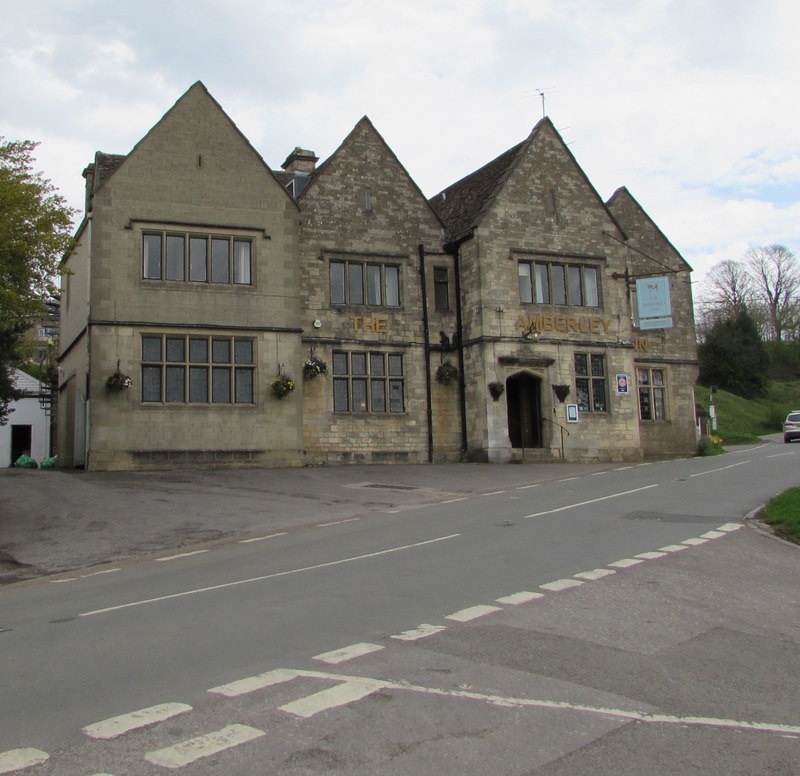 The Amberley Inn on Culver Hill overlooking the Stroud valleys.